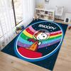 Rug with a Snoopy cartoon print, non-slip and stain-resistant, perfect for home decoration and as a gift for friends and family.