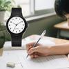 Women's Silent Analog Watch for Exams, Unisex, 38mm Dial Diameter, Large Character Display, Easy-to-Read, Water Resistant, Simple Design, Elastic