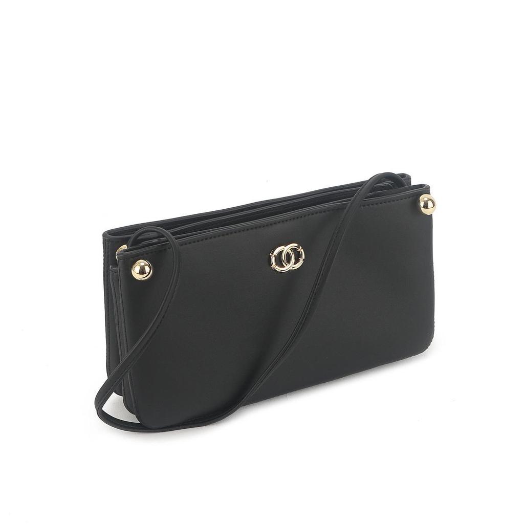 Old Money Style Women's Black Underarm Bag: High-End, Small Niche Design Mahjong Handbag for Commuting