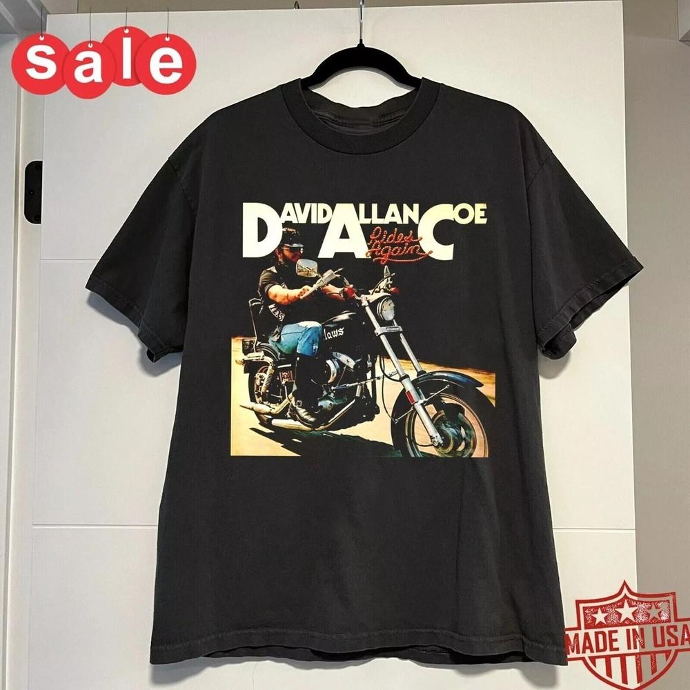 

New David Allan Coe rides again Gift For Fans Unisex All Size T-Shirt SS83 Unisex T-Shirt XXXL