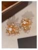 2026 Starfire Rhinestone Pearl Earrings: High-End Sparkling Luxury for Women