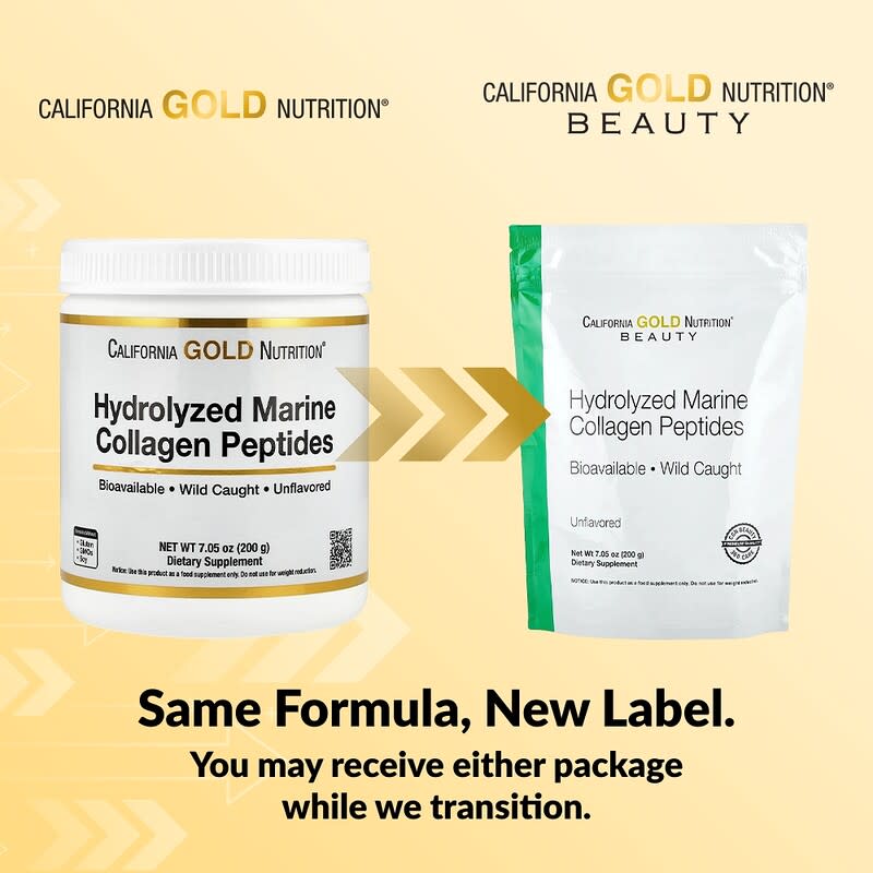 California Gold Nutrition Hydrolysierte marine Kollagenpeptide, geschmacksneutral, 7,05 oz (200 g)
