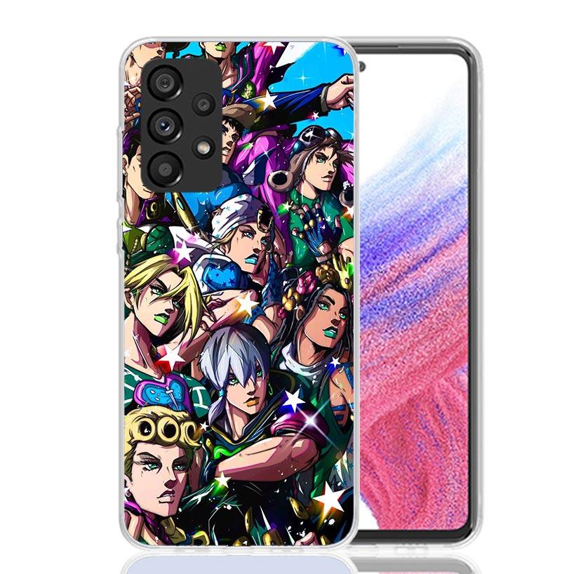 

JoJo s Bizarre Adventure Hot Anime Phone Case for Samsung Galaxy A52 A51 A50S A12 A22 A32 A72 A10S A30S A31 A71 Note 20 Ultra 10 Samsung A12 5G