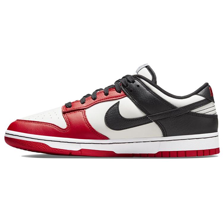 NBA x Nike Dunk Low Emb Low top Skateboard Shoes Men's Red White Black DD3363-100(Team-)