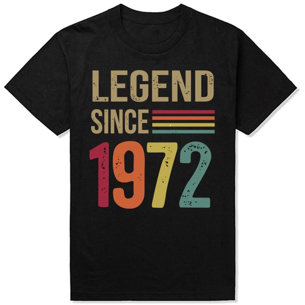 1972 54 Year Old Gifts Legend Since 54th Birthday T Shirt Harajuku High Quality Tshirt Personalized ONeck Unisex Clothing