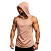 Men's Sleeveless Hoodie Muscle Fit Gym Tank Top Breathable Quick Dry Workout Vest for Fitness Training