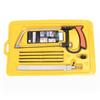 9Pcs Durable Hack Saw Kit Interchangeable Blades Ergonomic Non-slip Handle for Plumbing Repair Metal Pipe Cutting