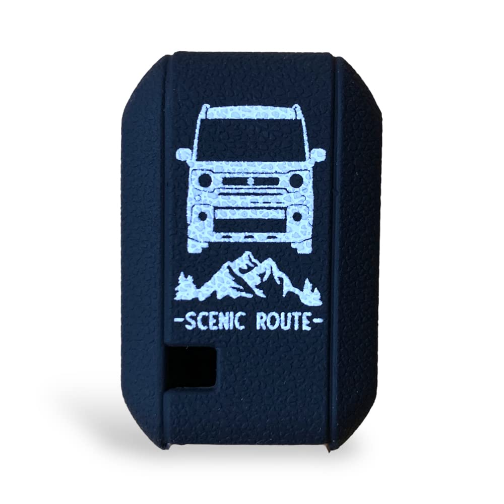 [SUITY] Suzuki Spacia Gear Custom Smart Key Key Cover Silicone Cover Specially Designed for Scratch Resistant, Black