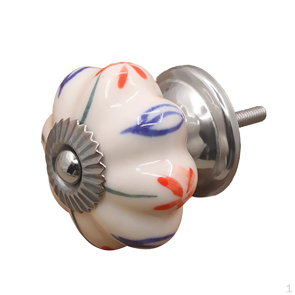 

Classical Ceramic Furniture Knob Drawer Pull Handle Cute Decoration for Home Grass