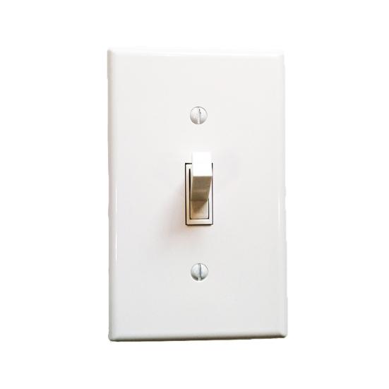 Toggle Switch Panel Single Gang Unbreakable Modern White Heavy Duty Decorative Plastic American Wall Plate Outlet Cover Home Supplies