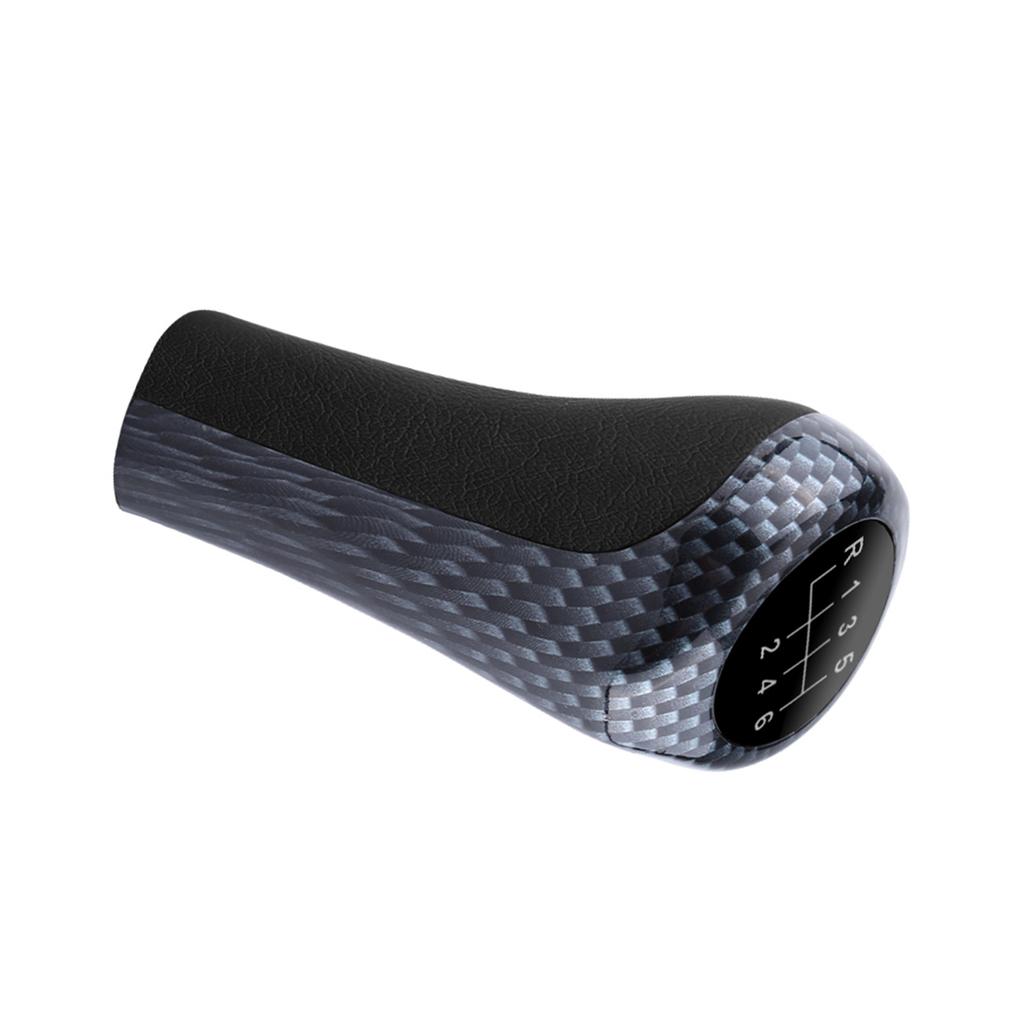 6 Speed Car Gear Shift Knob Stick Head For E90 E91 E92 X1 X3 X5 Carbon Fiber Color
