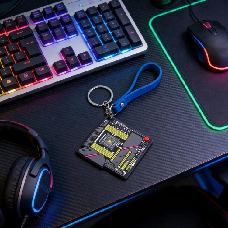 Circuit Board Pendant For Women Men Creative Electronic Chip Keychain Bag Pendant Gift Circuit Board Metal Charm Pendant