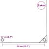 VidaXL Bâche 650 g / m² 3 x 4 m Gris