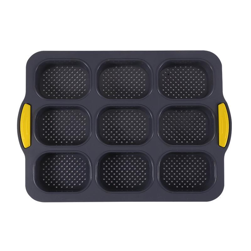 Silicone Four-Slot Baguette Mold - Double Ear Design for Home Baking