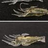 15pcs New PVC Shrimp Lures Multicolor Soft Fishing Lure with Sharp Hook Sea Worm