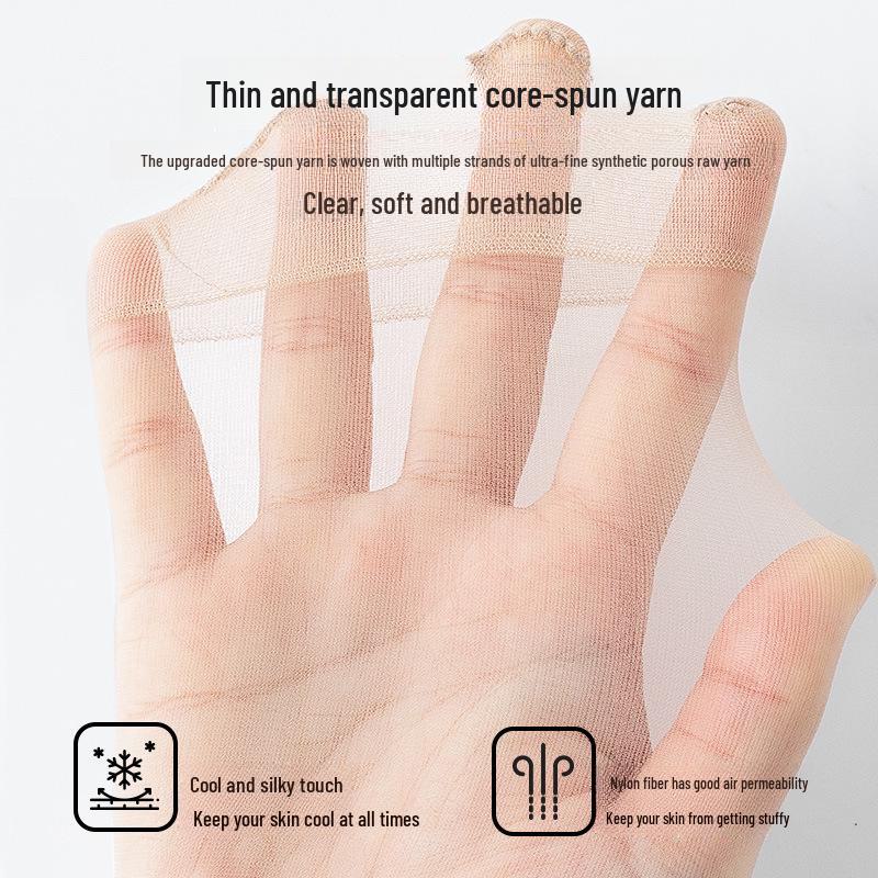 Ultra-Thin Summer Sheer Stockings: Wear-Resistant, Snag-Free, Invisible, Black & Nude