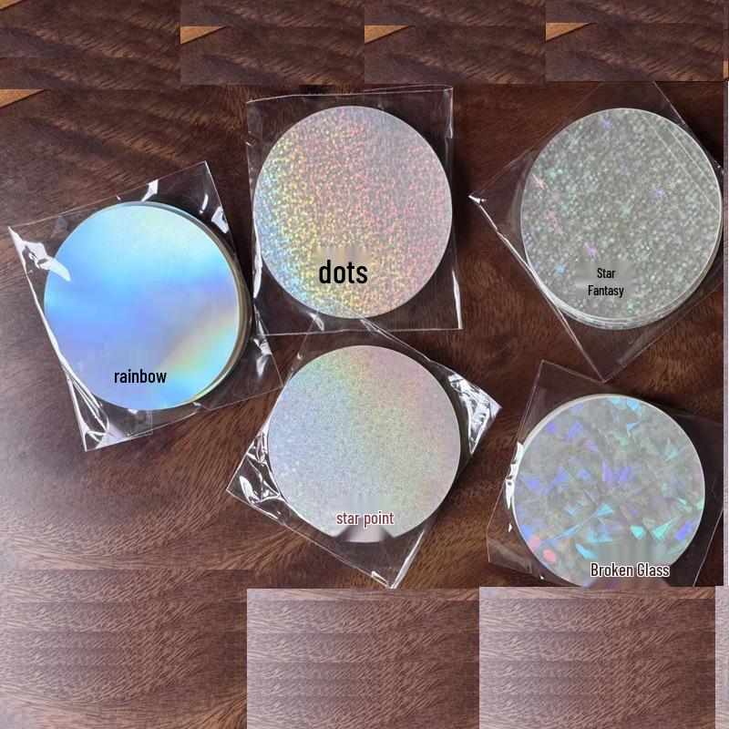 Special Laser Badge Film: Star Fantasy, Transparent Patterns, 100 Sheets