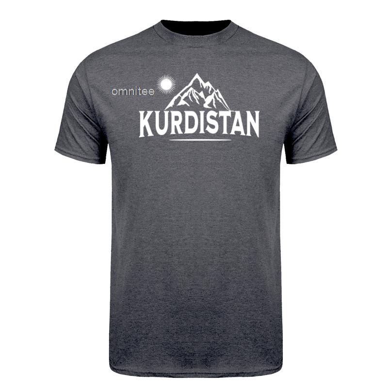 T-shirts Graphiques Drôles Kurdistan Kurde Coton Streetwear Manches Courtes Montagnes du Kurdistan Kurdes T-shirt Unisexe Vêtements HJ048
