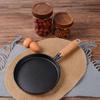 Non-stick Cast Iron Frying Pan Wood Handle Crepe Maker Household Pancake Pan  Omelet