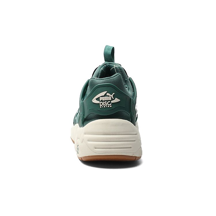 Puma Disc Blaze Leather Sneakers Shock Absorbing Durable Low Top Casual Shoes Unisex Sneakers Green 357677-04
