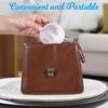 Compact Plastic Makeup Cotton Storage Box Square Design Clear Container Dustproof Lid For Small Spaces Travel