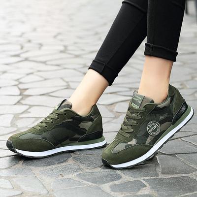 Spring And Autumn Couple Running Sports Shoes Fashion Student Casual Shoes Outdoor Canvas Camouflage Training Shoes