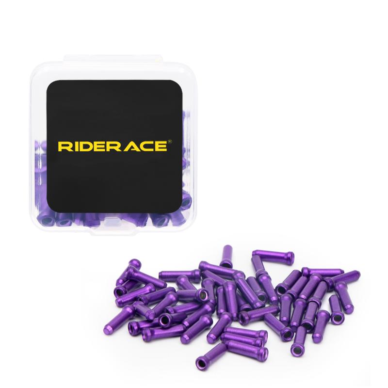 50 Pcs/Lot Bicycle Brake Wire Tail Cap Aluminum Alloy MTB Bike Shifter Cable Line End Protection Cover Road Cycling Accessories