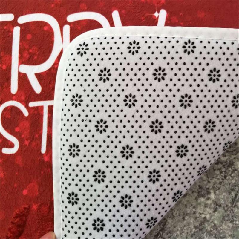 Christmas Non Slip Entrance Door Bathroom Mat Indoor Carpet Doormat Decor Carpet