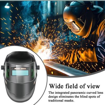 Welding Hood Auto Darkening Welding Face Cover For Adults Soldering Protective Hood For Automotive Repair Construction Site