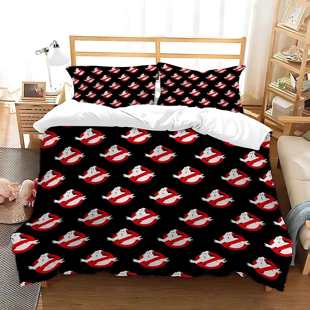 Cartoon G-Ghostbusters Duvet Cover Pillowcase Bedding Set Adult kids Bedroom Decoration Children Gift Single Double Large Size