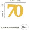 Number 70 Confetti Birthday Decorations - Gold Glitter 70th birthday Confetti Table Scatters Decorations Supplies for Birthday Anniversary Party