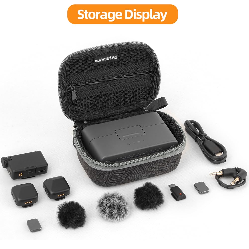 Ochranné pouzdro pro DJI Mic Mini, Ochranný kryt, Úložná taška, Pevné pouzdro pro nabíjecí pouzdro Mic Mini a příslušenství pro adaptér pro smartphone, s