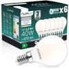 6X Bec LED E14 Glob P45 2,2W 470Lm = 40W 4000K Neutru 360° Filament Clasa A Lumiled