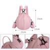 Multifunctional Backpack Women's Shoulder Bag Solid Color Small Bag