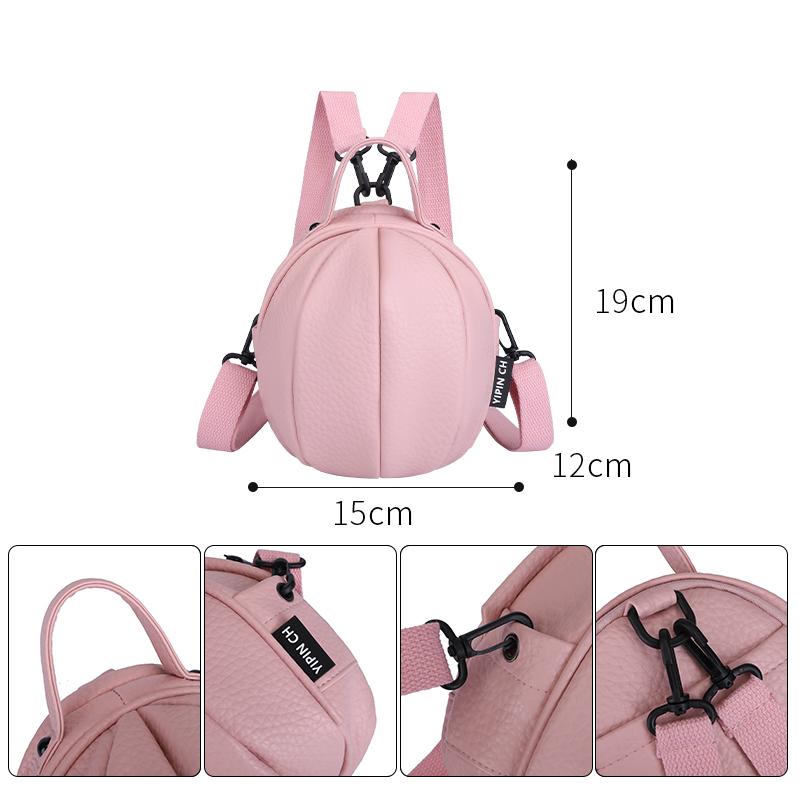 Multifunctional Backpack Women's Shoulder Bag Solid Color Small Bag