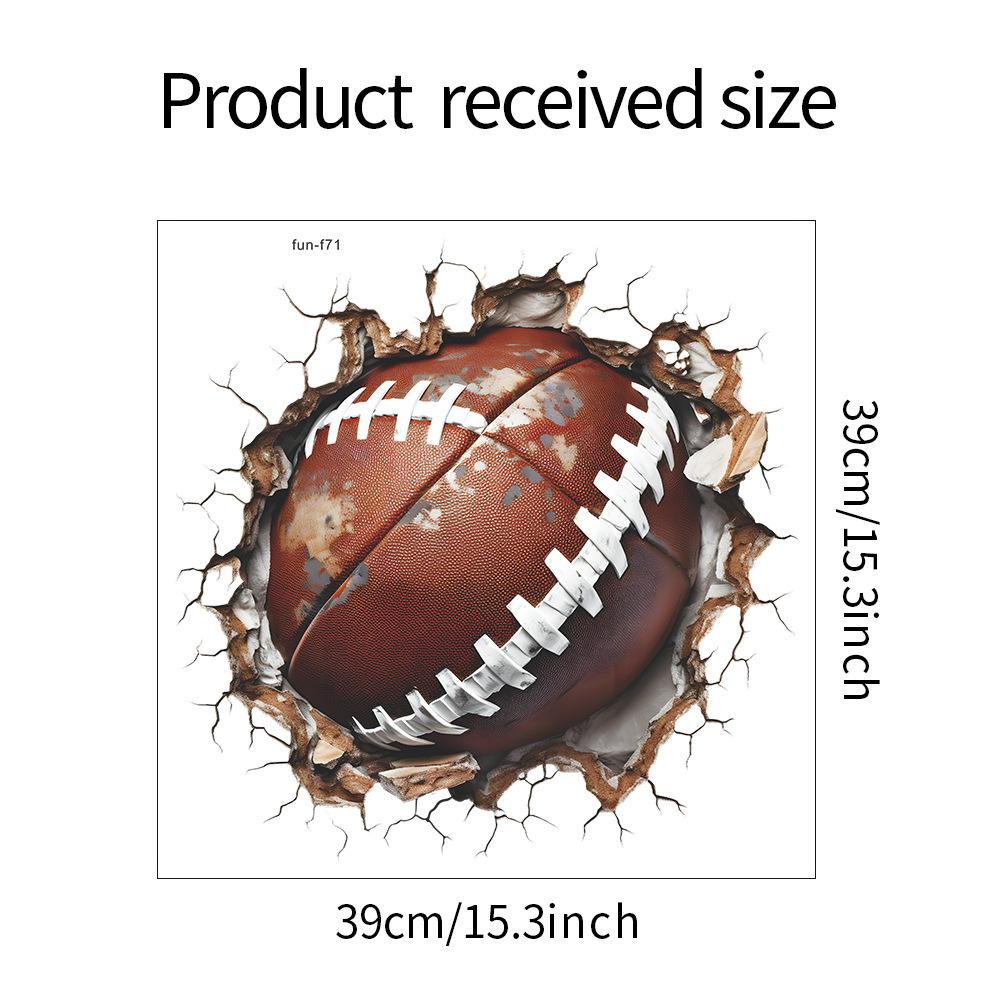

Fun-f71 стерео сломанная стена футбол обучение гостиная спальня украшение стены стикер 39*39CM/fun-f71