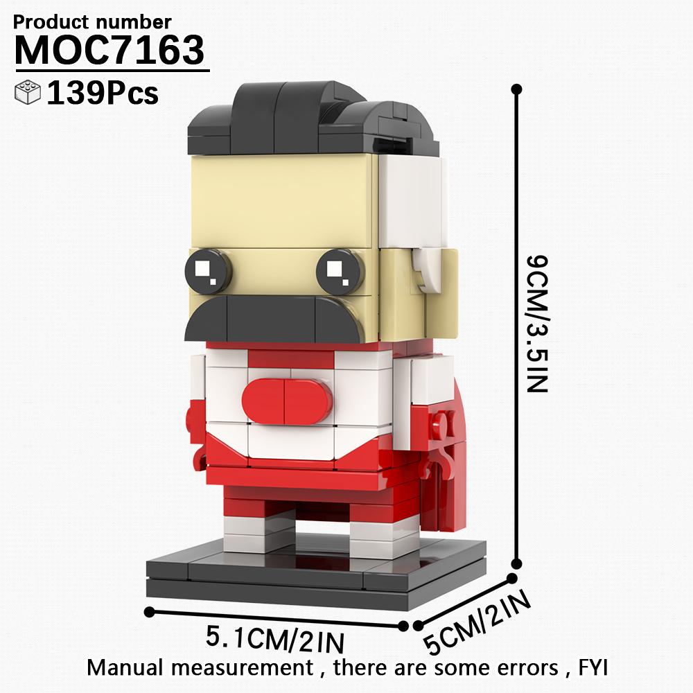 MOOXI Filmreihe MOC Steine Set Figur BrickHeadzed Modell DIY Bausteine Montessori Kinder Bildungsspielzeug Für Kinder Geschenk