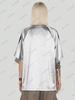 Summer Printed T-Shirt Women's Pink Patchwork Short-Sleeve Sports Soccer Jersey Loose Oversized Top