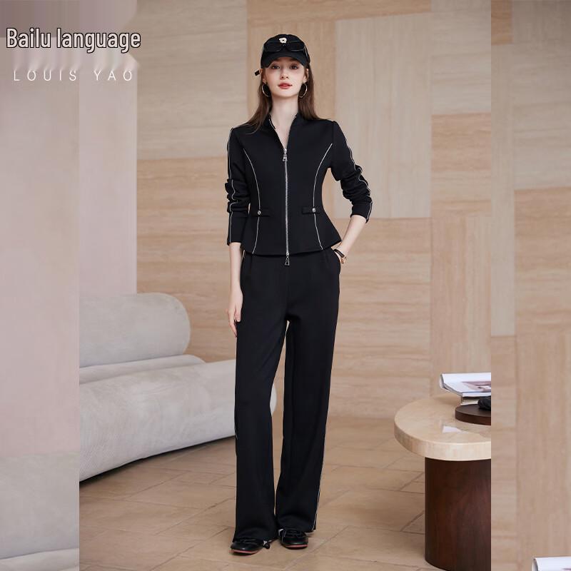 Bailuyu Women s Casual 2-Piece Tracksuit Set M