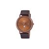 STANDARD Series 50 Meters Waterproof Quartz Movement Leather Strap Japanese and Korean Watch Men's Watch Brown MTP-B125RL-5AV