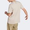 Adidas Essentials Letter Logo Print Crew Neck T-Shirt Men Tops Beige IJ8575