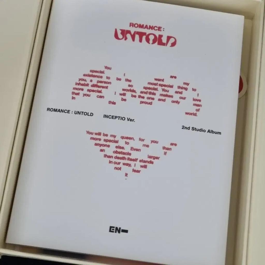 ENHYPEN (autographed) ROMANCE: UNTOLD Autographed CD Album Used
