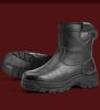 Northeast Men's Waterproof Sheepskin Wool Winter Boots - Thick, Warm, Genuine Leather, Cold-Proof Short Boots.