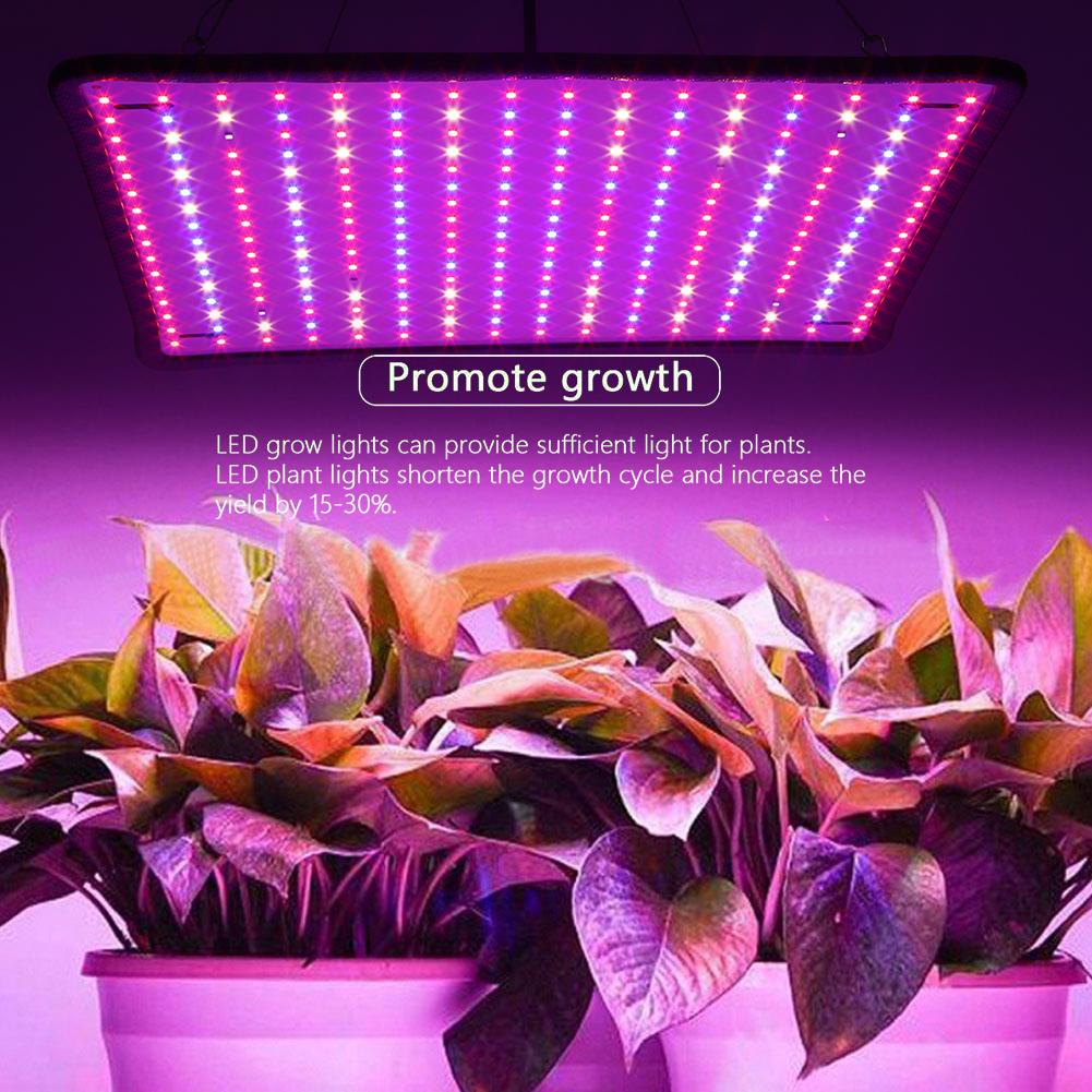 45W Full Spectrum Grow Light with Hooks Indoor Grow Lights Red + Blue + White LED Grow Light for Indoor Plants Vegetables Flower