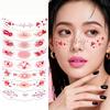 8pcs Waterproof Freckles Blush Stickers Facial Art Long Lasting Face Temporary Tattoos Disposable Makeup Stickers