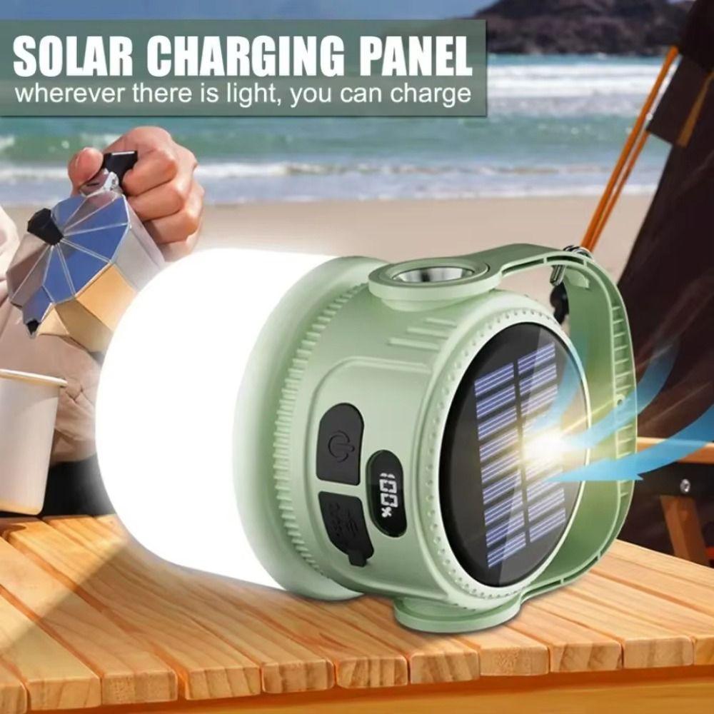USB Rechargeable LED Solar Camping Light LED Light Tent Light Rechargeable Light  Emergency Use