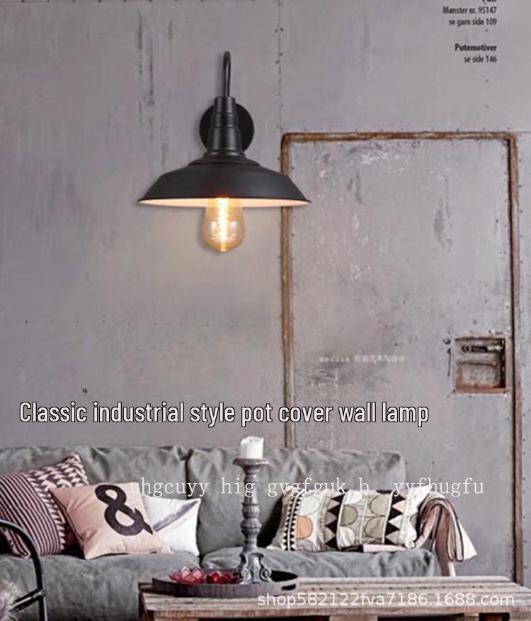 Americká nástěnná lampa v retro industriálním stylu - ideální pro restauraci, bar, chodbu. Evropský design s nádechem kreativní osobnosti.