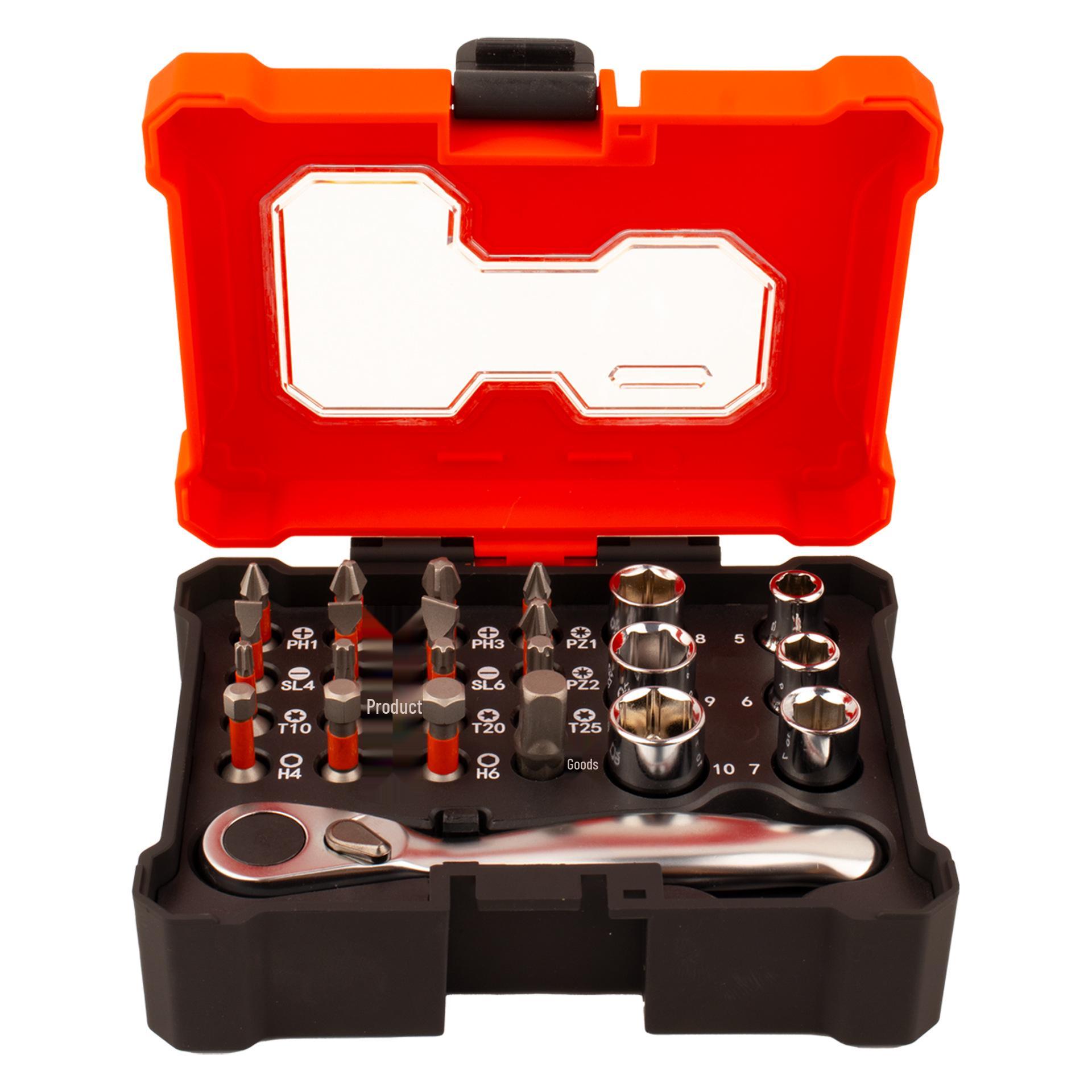 23-Piece Multi-Functional S2 Ratchet & Screwdriver Bit Set