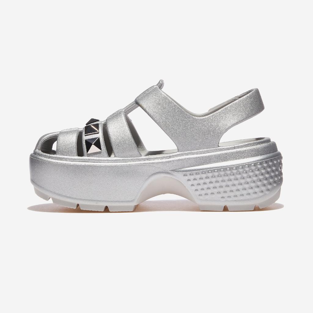 [Crocs] Stomp Stud Metallic Fisherman Sandal [CRS210409] [Shipped from Korea] 100% Authentic