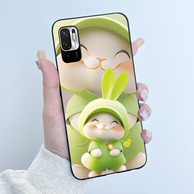 Casing For Redmi Note 10 JE 10T JE Phone Case Luxury Dragon Cute Cool Boys Girls Shockproof Black Matte Soft Silicone Back Cover